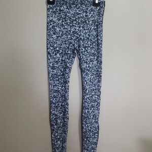 Lululemon Lab Side Zip Sleek Black And White Leggings Size 4